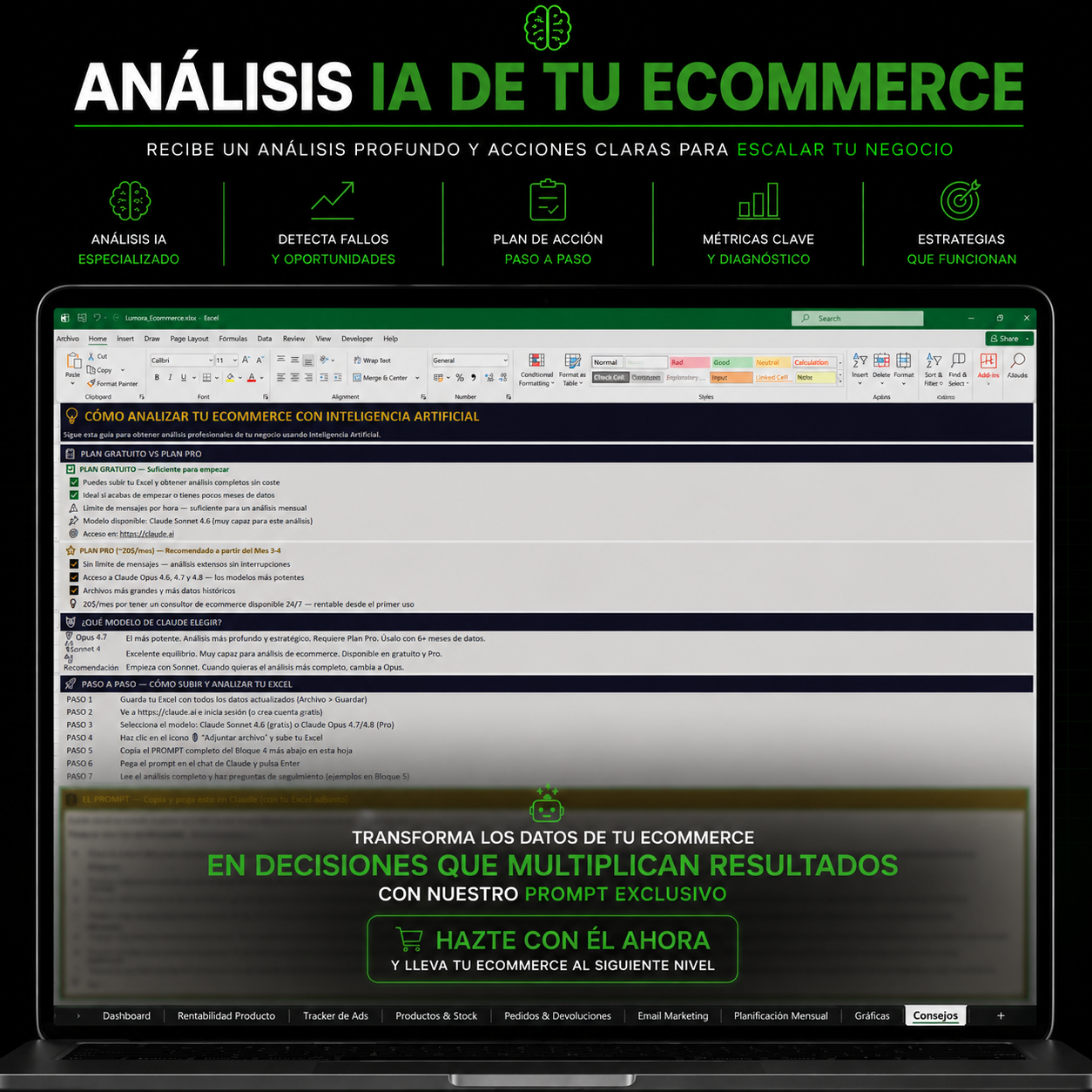 Ecommerce Starter Pack | Ebook + Plantilla Excel