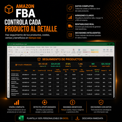Amazon FBA Starter Pack | Ebook + Plantilla Excel