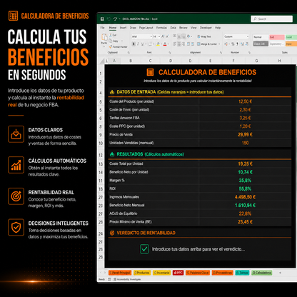 Amazon FBA Starter Pack | Ebook + Plantilla Excel