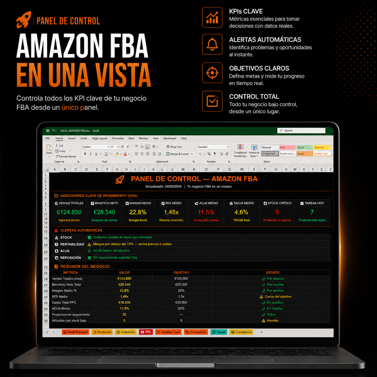 Amazon FBA Starter Pack | Ebook + Plantilla Excel