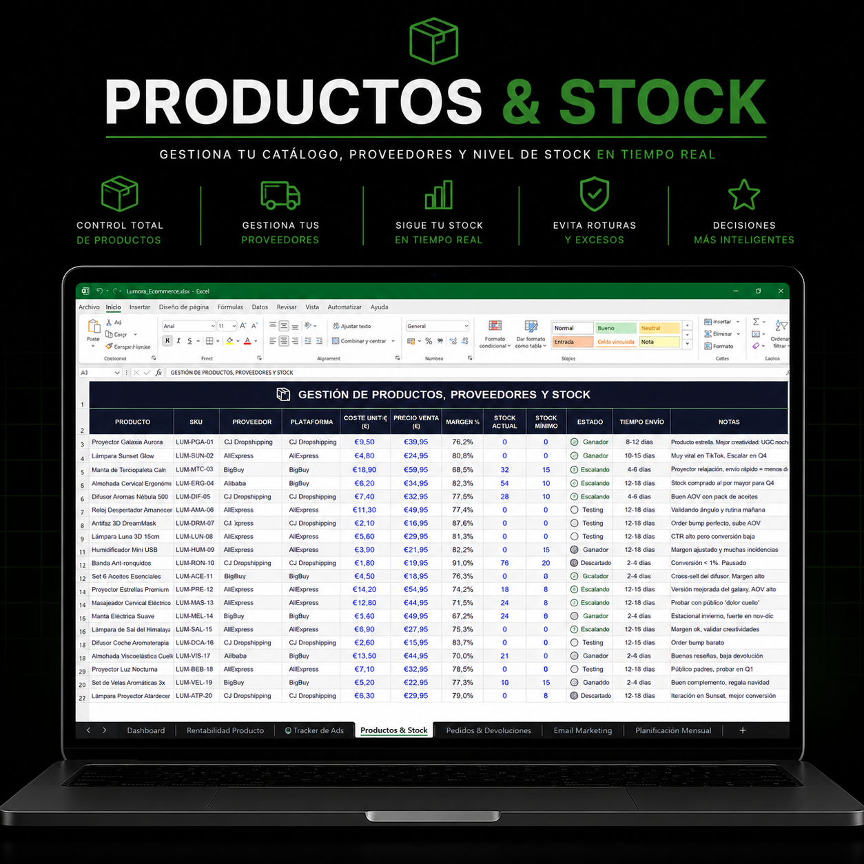 Ecommerce Starter Pack | Ebook + Plantilla Excel