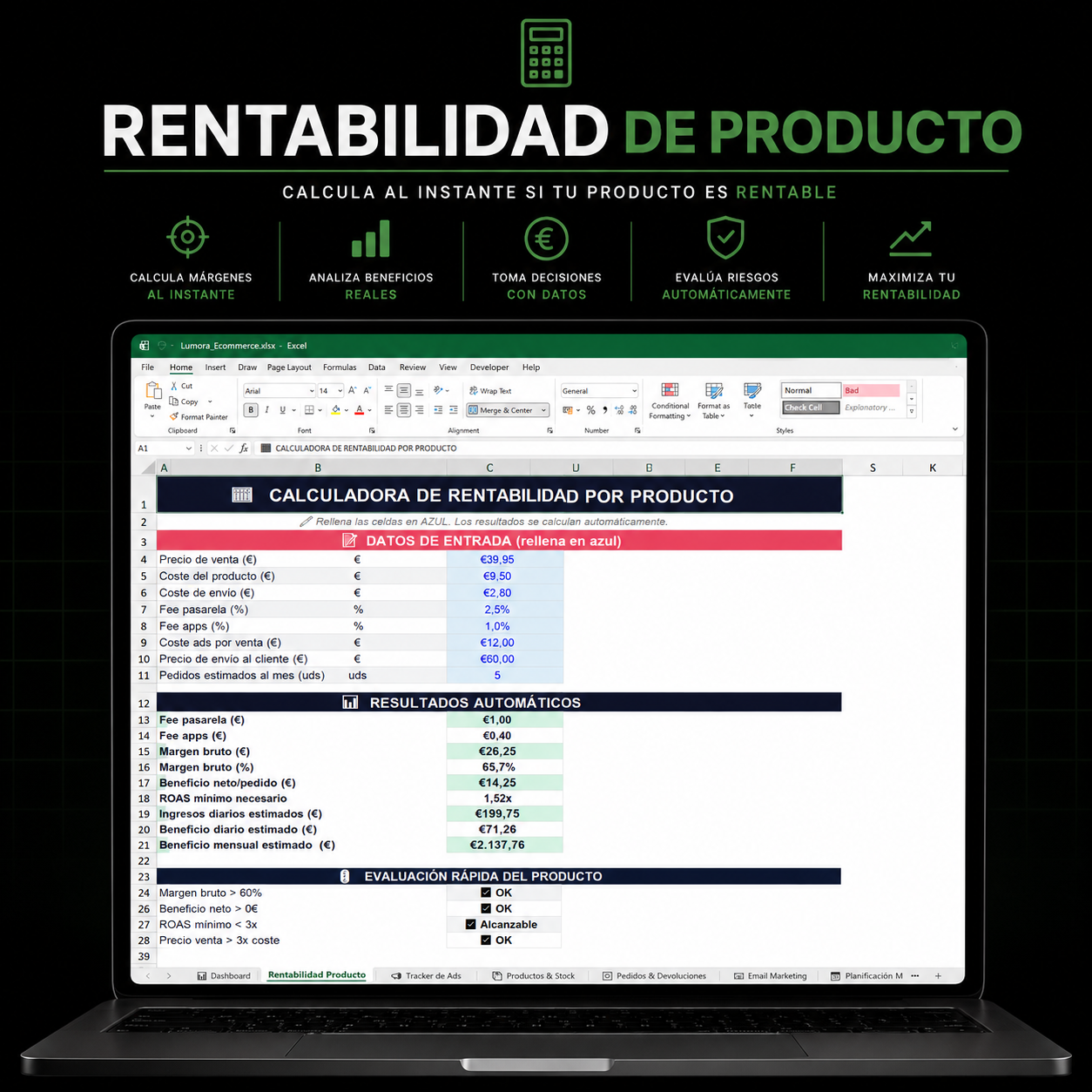Ecommerce Starter Pack | Ebook + Plantilla Excel